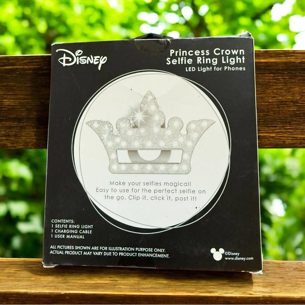 Selfie Light Princess Crown Disney Rechargeable Adjustable Lighting!